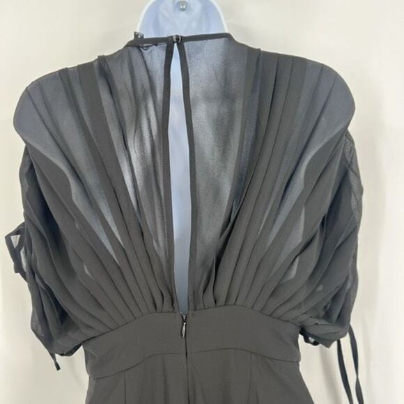 Fashion Nova Women's Dig Deep V Neck Wide Leg Jumpsuit Black Size Small NWT - Picture 8 of 13